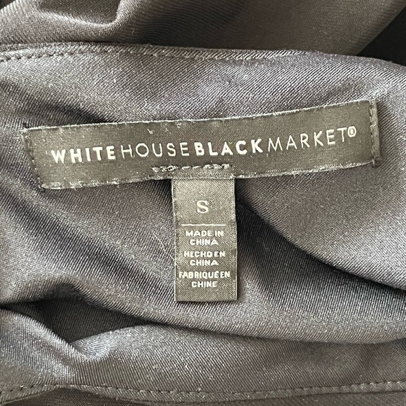 White House Black Market Embroidered Matte Jersey Tank Shift Dress Size Small - Picture 7 of 9